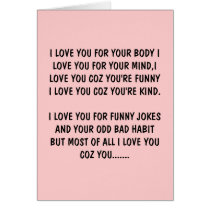 Rude funny Valentine's day Greeting Card