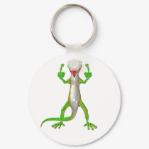 Rude Gecko Lizard keychains