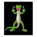 Rude Gecko Lizard posters