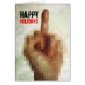 Rude Happy Holidays Holiday Card by Surrealism Rude Happy Holidays Holiday Card