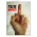 Rude invitation card by Surrealism Rude invitation card