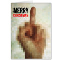 Rude Merry Christmas Card by Surrealism Rude Merry Christmas Card