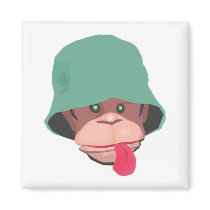 Rude Monkey Refrigerator Magnets