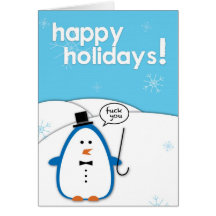 Rude Penguin: F*ck You Cards