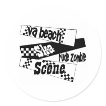 Rude Zombie ska scene stickers