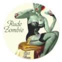 Rude Zombie "The First Bite" stickers by RudeZombie757 Rude Zombie "The First Bite" stickers