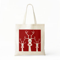 RUDOLF & FAMILY BAG WHIT + DEEP RED