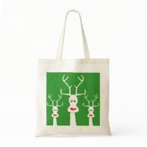 RUDOLF & FAMILY BAG WHIT + GREEN