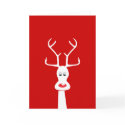RUDOLF & FAMILY CARD WHITE + RED by Seasonsgreetings RUDOLF & FAMILY CARD WHITE + RED