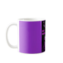 rudolf  purple christmas mug