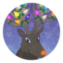 Rudolf with Lights Sticker