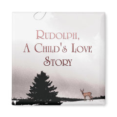 rudolph book cover magnet