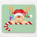 Rudolph Candy Cane mousepad