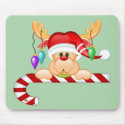 Rudolph Candy Cane mousepads by Kadoodles Rudolph Candy Cane mousepads