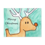 Rudolph Christmas Postcard