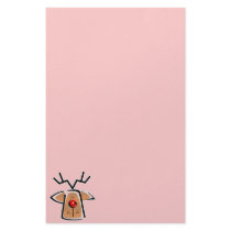 rudolph head custom stationery