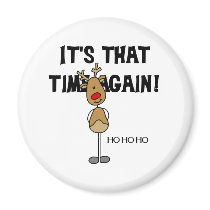Rudolph Ho Ho Ho magnets