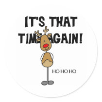 Rudolph Ho Ho Ho stickers by stick_figures Rudolph Ho Ho Ho stickers