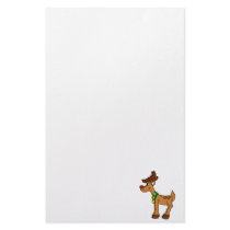 rudolph in bells custom stationery