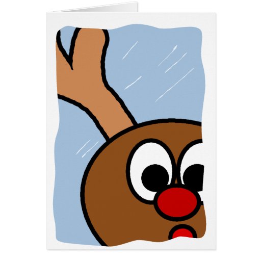 Cute little hand Rudolph peering through a snowy window.

Each card has a message inside from the North Pole for your child. Simply select the card you want and before ordering enter the child's name to the right side of the screen. The card will come pre-printed with the child's name and the selected message. If you have multiple children to order for you will have to select each individually, and there are bulk discounts available. These cards are a great way to send your children or a kid in your life a special message, and teach them how important thank you notes can be!