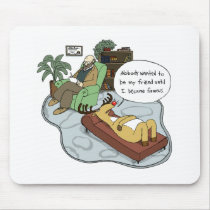Rudolph in Therapy mousepads
