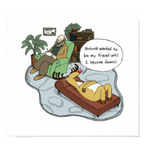 Rudolph in Therapy posters by jennsdoodleworld Rudolph in Therapy posters