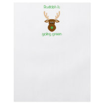 Rudolph is going green Christmas gifts and tees. flyers by holidaywhimsy Rudolph is going green Christmas gifts and tees. flyers