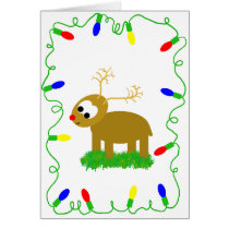 Rudolph & Lights cards