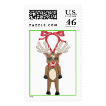 Rudolph Ornament Postage Stamps