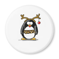 Rudolph penguin magnets