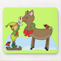 Rudolph Red Nose Reindeer mousepads by friskybiz Rudolph Red Nose Reindeer mousepads