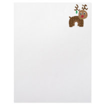 Rudolph Reindeer Customized Letterhead