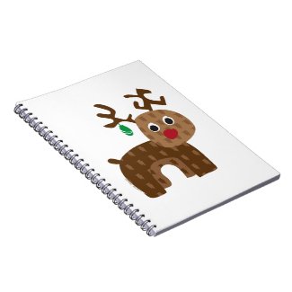 Rudolph Reindeer notebook