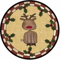 Rudolph Reindeer Ornament photo sculptures by christmas_tshirts Rudolph Reindeer Ornament photo sculptures