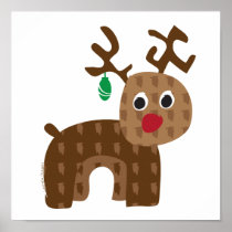 Rudolph Reindeer Poster