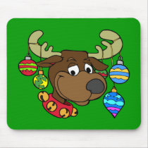 Rudolph Reindeer Rudolf Xmas Balls Gifts mousepads