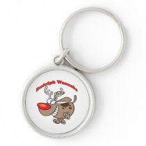 rudolph reindeer wannabe puppy dog keychains