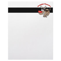 rudolph reindeer wannabe puppy dog letterhead