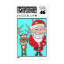 Rudolph Santa Stamps