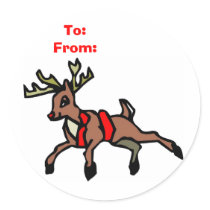 Rudolph stickers