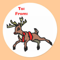 Rudolph stickers