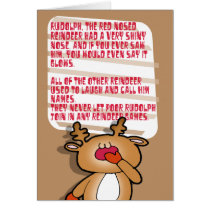 Rudolph the red nosed Reindeer....christmas card cards