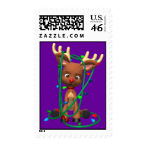 Rudolph Trims the Tree postage