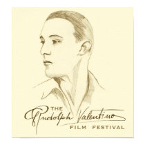 Rudolph Valentino Film Fest Logo Print