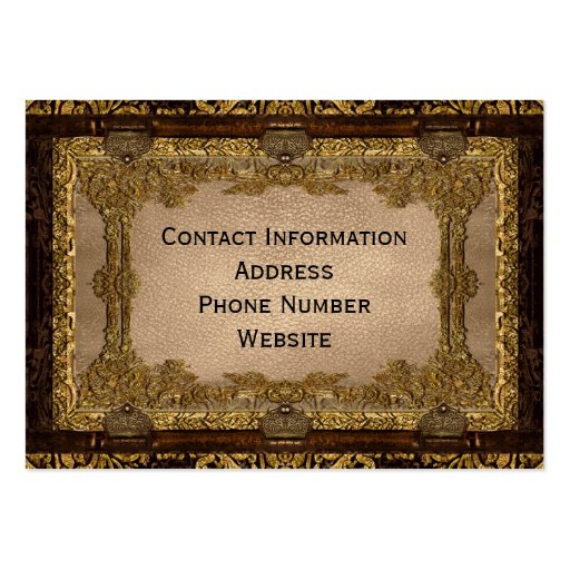 Rudolphs Muse Conrad Victorian Business Card Template (back side)