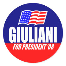 Rudy Giuliani For President 08 Stickers by jjackson72 Rudy Giuliani For President 08 Stickers