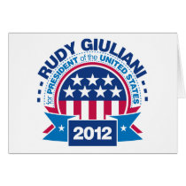 Rudy Giuliani for President 2012 cards
