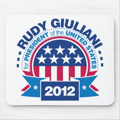 Rudy Giuliani for President 2012 Mousepad by visualnewbie