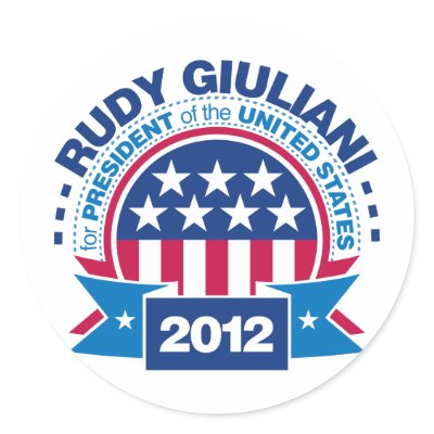Rudy Giuliani for President 2012 Sticker by visualnewbie
