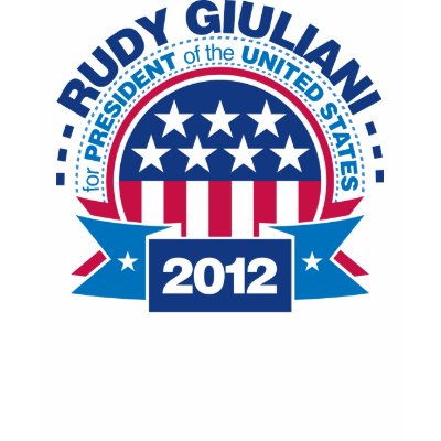 Rudy Giuliani for President 2012 T shirt by visualnewbie